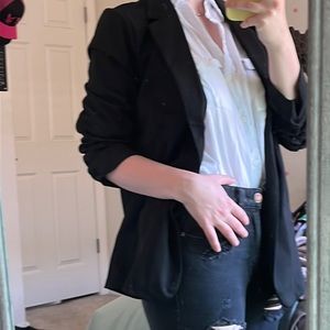 black blazer(M, 89th+madison) and white button up(L, a.n.a),